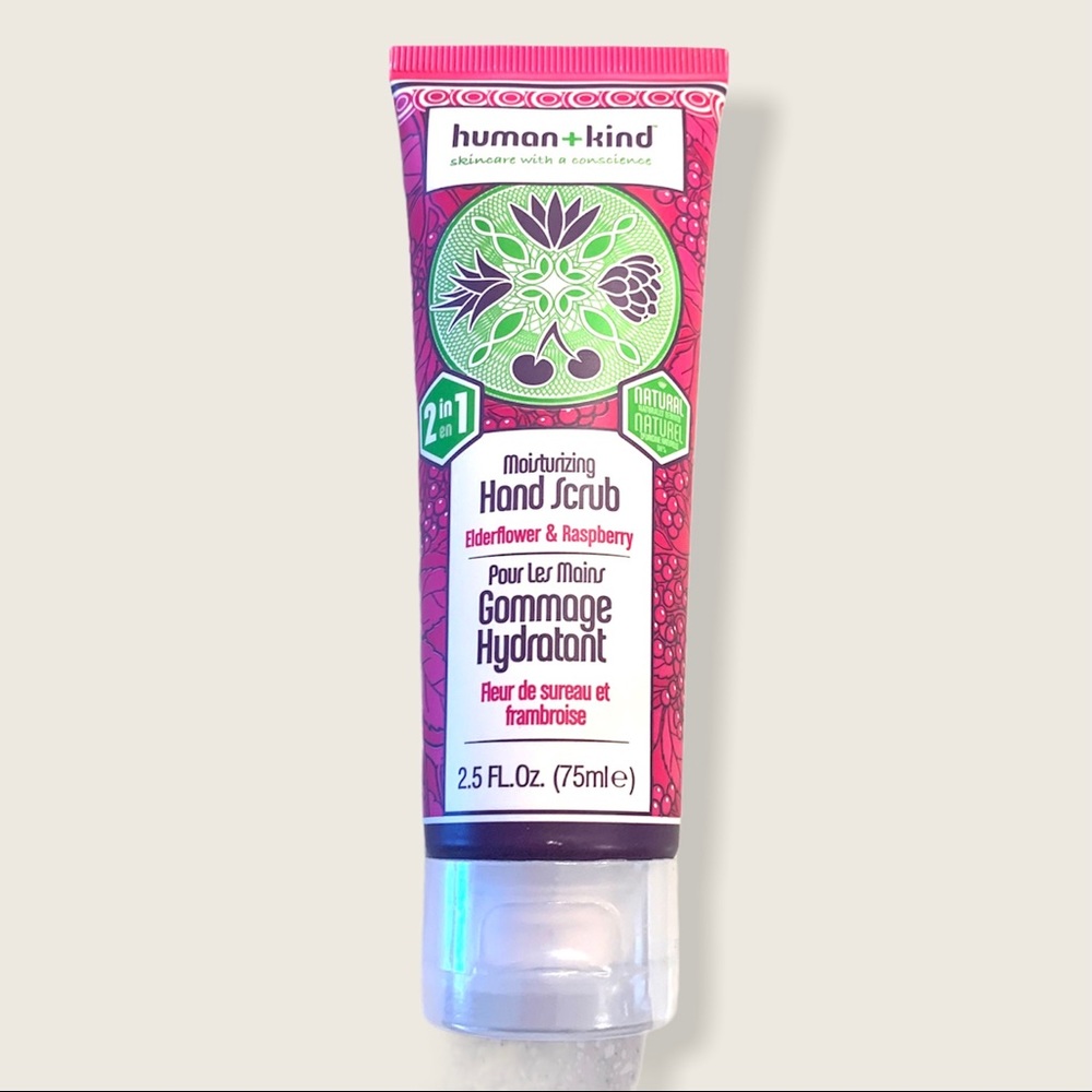 Human + Kind Hand Scrub Elderflower & Raspberry